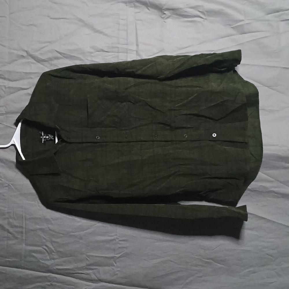 Houston White Men's Green Button-Up Jacket